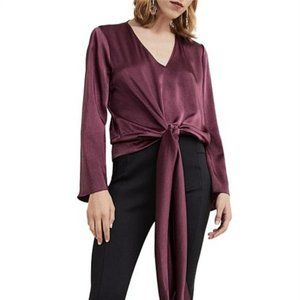 VERONIKA MAINE Resort Golden Palms Linen Bande Bralette Crop Top RRP 159